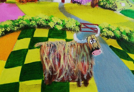 Cows and patchwork fields
