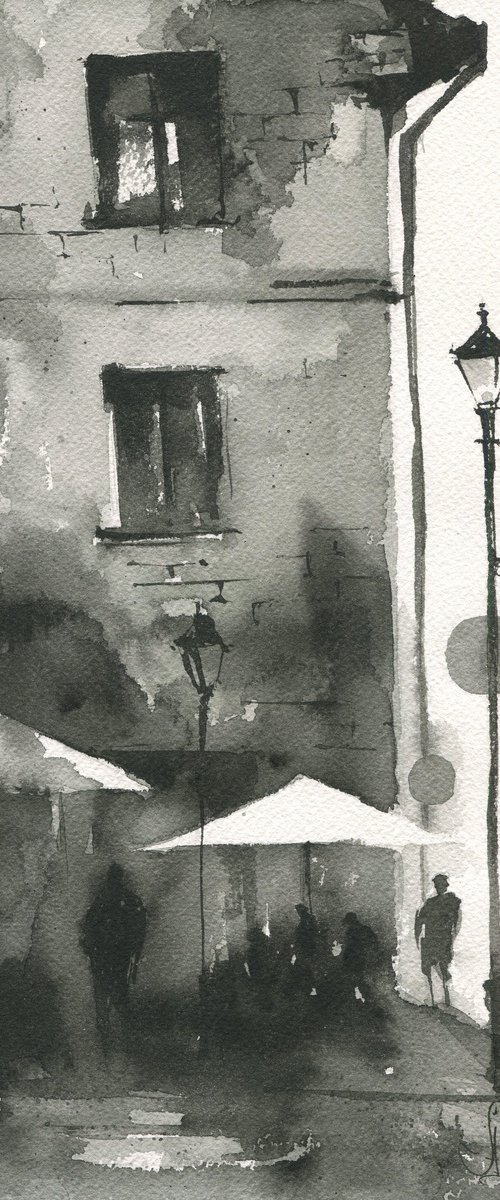 Café at the Corner by Alexeï Yakurin