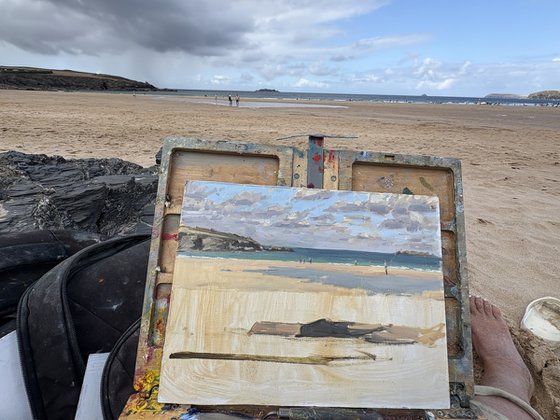 Harlyn Bay looking west