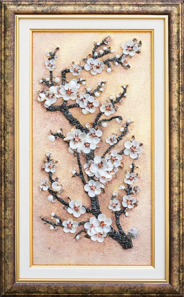 Japanese cherry blossoms twig (2 Art Frames) by Miriyam