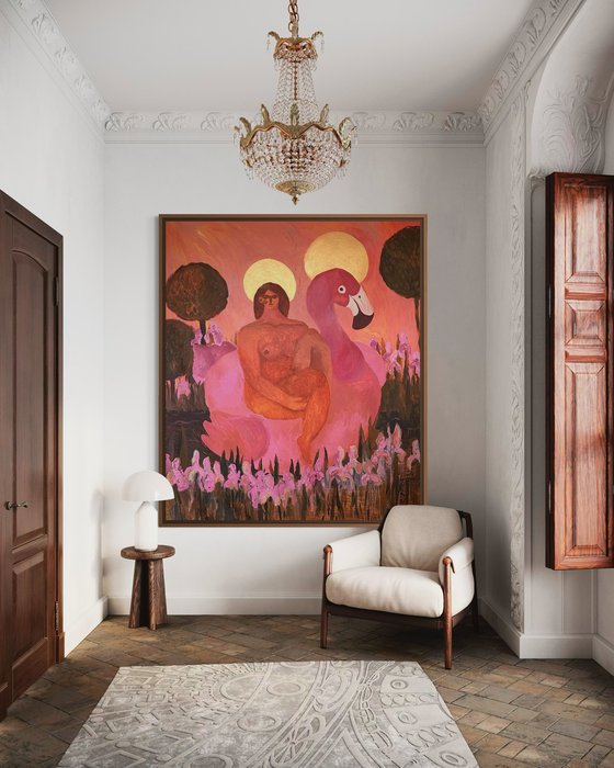 Virgin Maria in the Garden