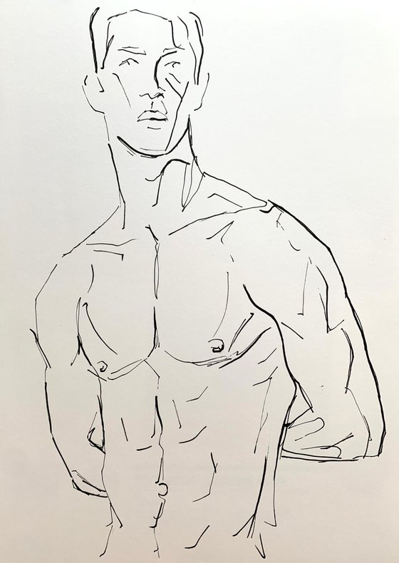 male nude sketch