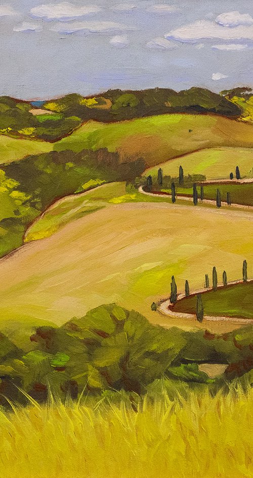 Landscape study Tuscany by Yue Zeng
