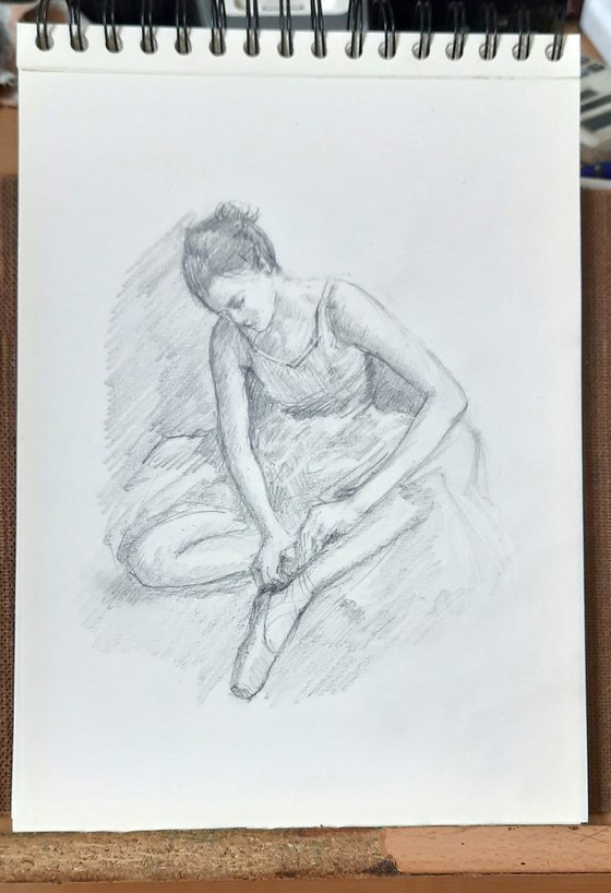 Ballerina 12 Inspired by Edgar Degas