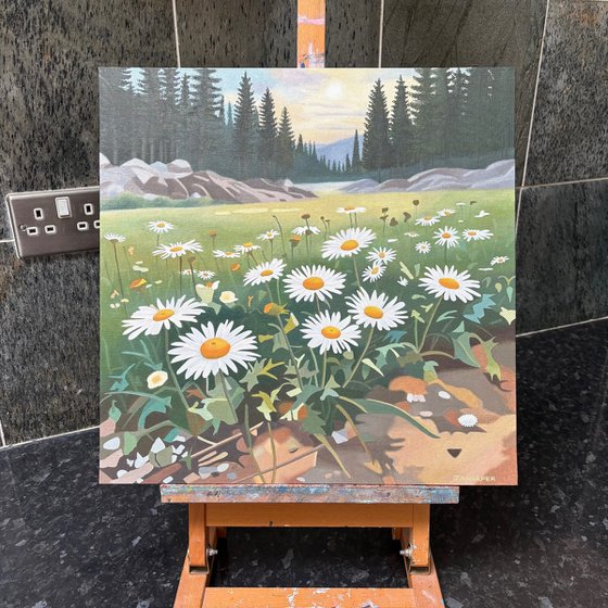 Morning Walk, With Daisies