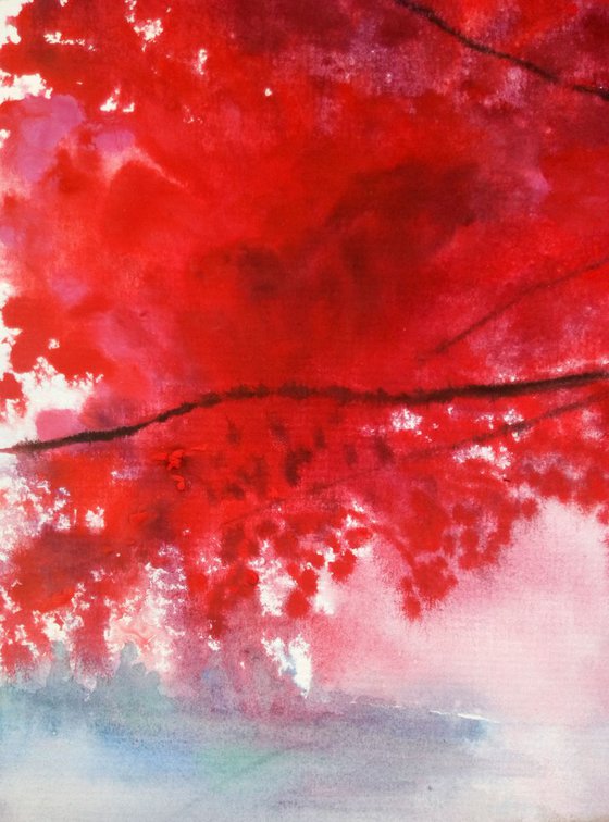 Red Autumn Tree - 15% OFF - VOUCHER CODE: KATERYNA-ZAICHYK-15-734807