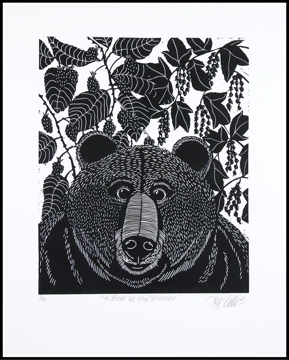 a Bear in the Berries by Mariann Johansen-Ellis