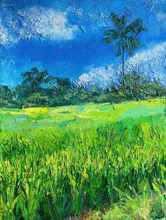 Bali Landscape Oil Painting