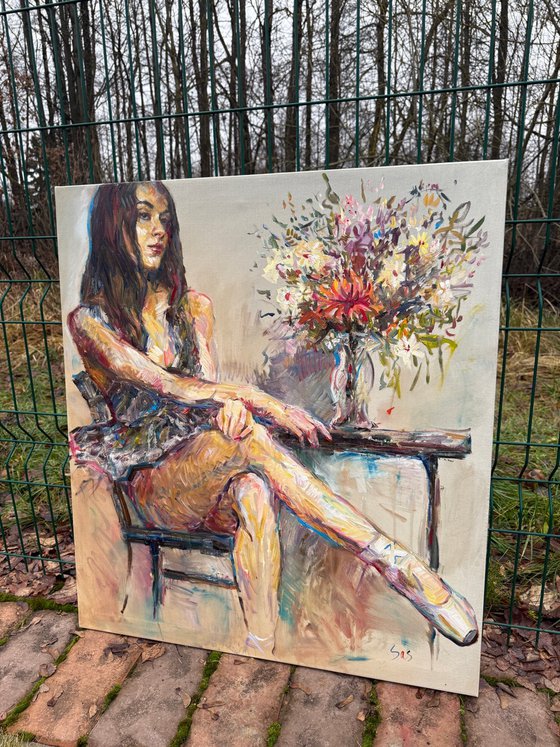 Flowers for the prima.