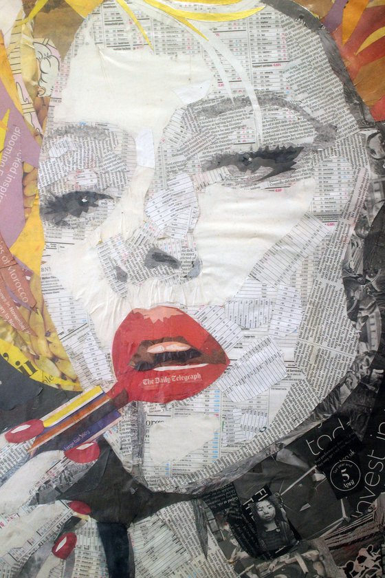 LIPPY! (Newspaper Art).