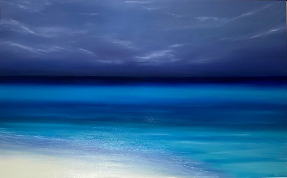 Turquoise ocean, waves