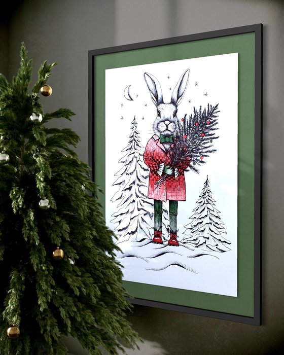 CHRISTMAS GENTLEMAN BUNNY