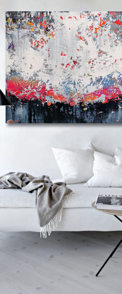 120x100cm. / Abstract painting / Abstract 2204 by Alex Senchenko