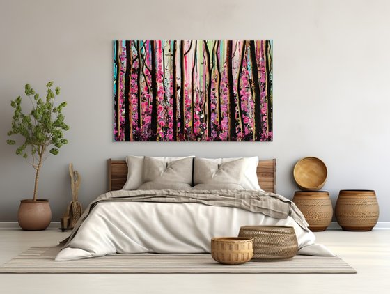 Rose Wood - Large painting