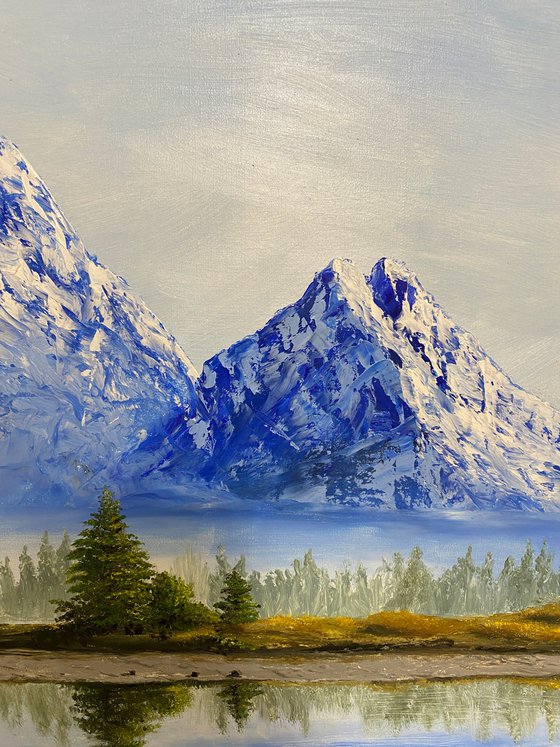 The Greatness of the Mountains, 50 x 70 cm, oil on canvas
