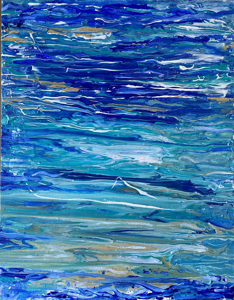 Sea abstract by Clare Hoath