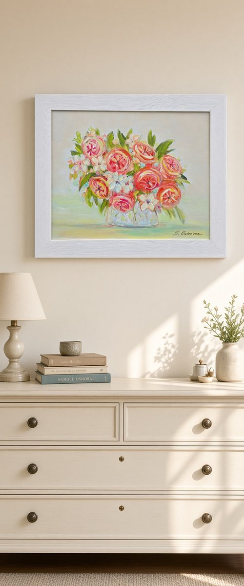 Coral Morning Bouquet by Sveta Osborne