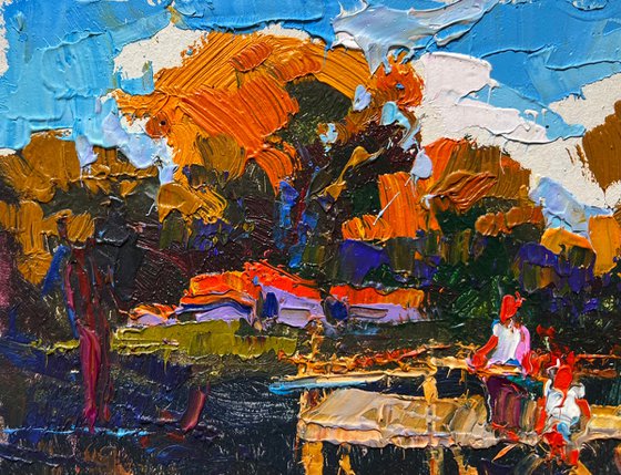 Evening freshness by the river