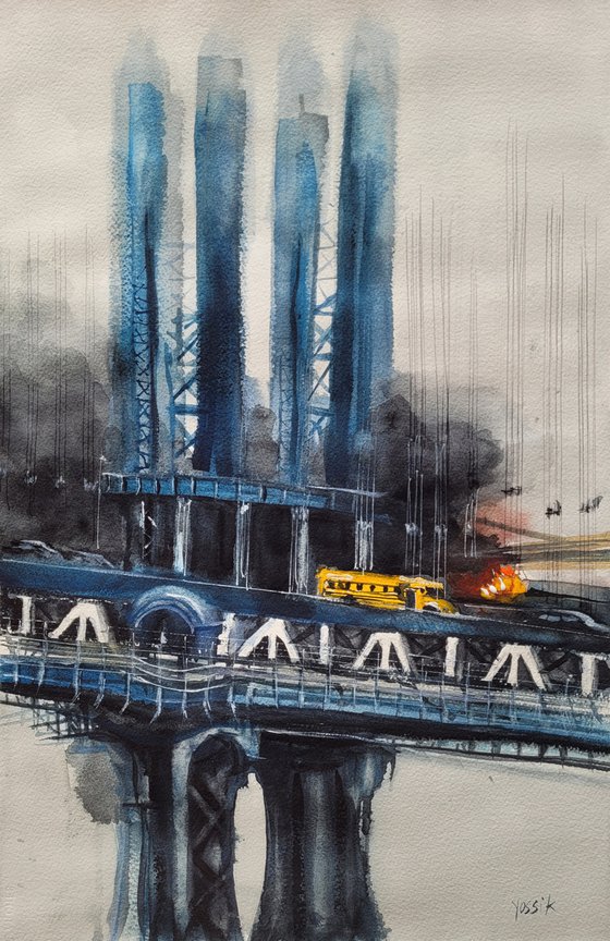 fire on manhattan bridge