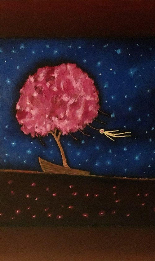 The Wishing Tree. original painting. by ZheKa