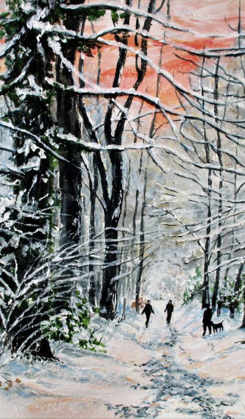 Winter Walk in the Snow by Max Aitken