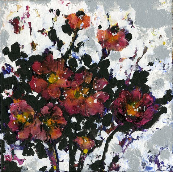 Now and Forever - Flower Painting  by Kathy Morton Stanion