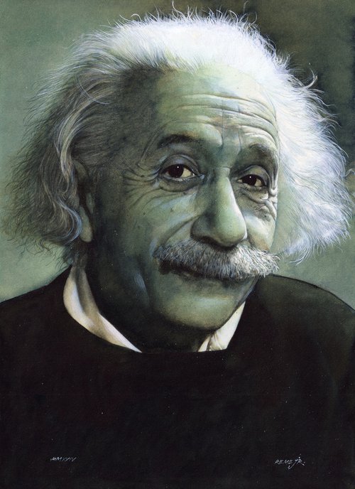 Albert Einstein by REME Jr.