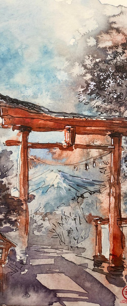 Sketches of Japan#11 by Larissa Rogacheva