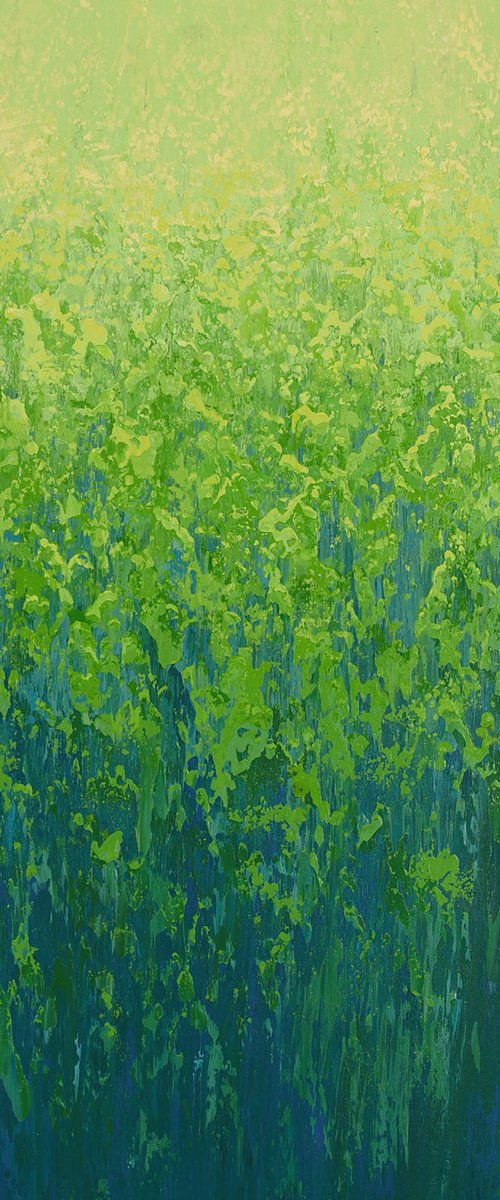 Green Energy - Color Field by Suzanne Vaughan