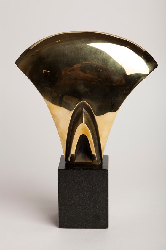 "Infinity" abstract bronze sculpture