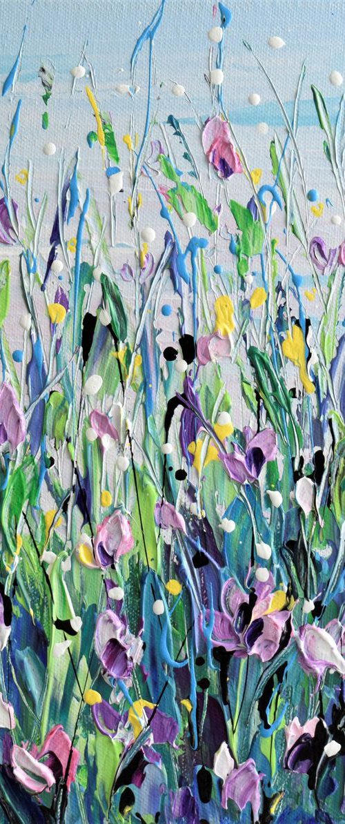 Purple wild flowers by Olga Tkachyk