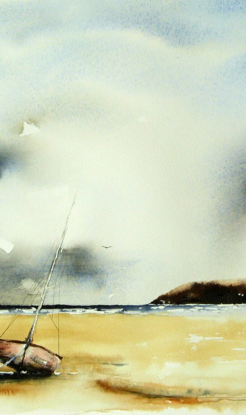 Alone again. Original Watercolour Painting. by Graham Kemp