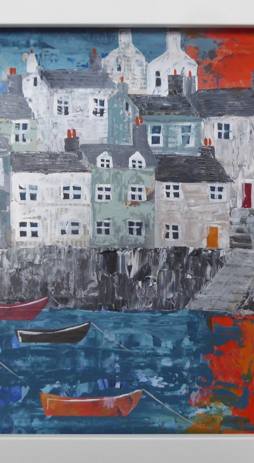 Polperro, dawn light by Elaine Allender