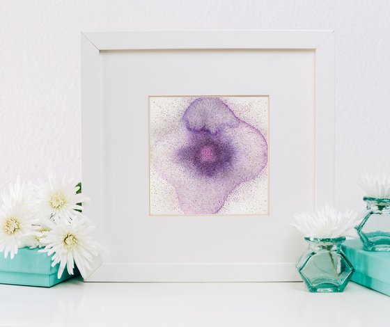 Abstract violet flower