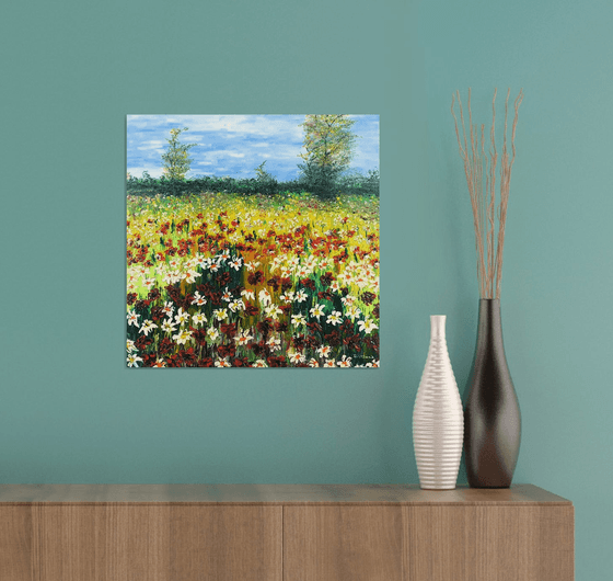 Colored meadow