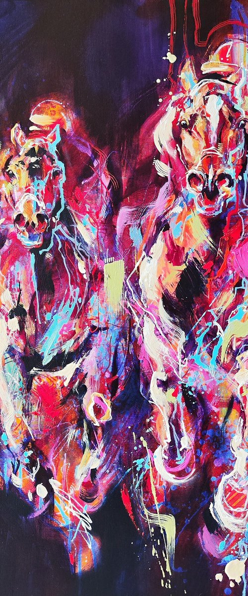 Horse racing by Anna Cher