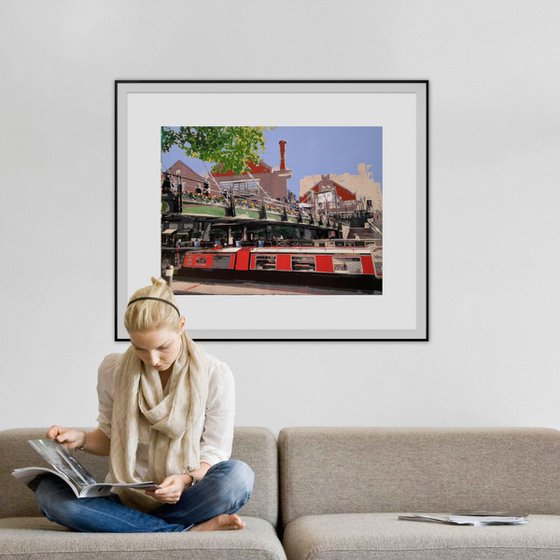 Red Barge, Brindley Canal, Birmingham