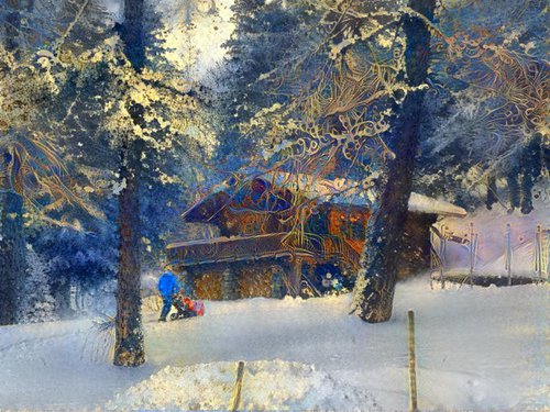 Sous la neige N2 by Danielle ARNAL