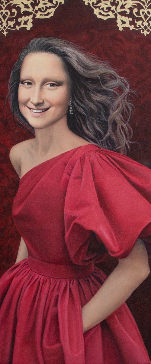 Contemporary portrait "Holiday dress" by Nataliya Bagatskaya