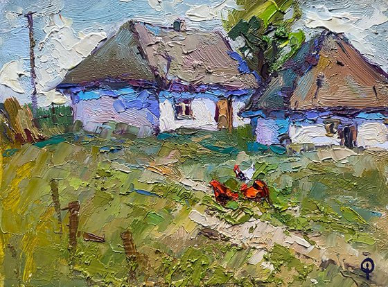 In the courtyard