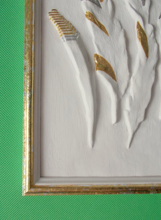 "Elegant feathers", set of 2