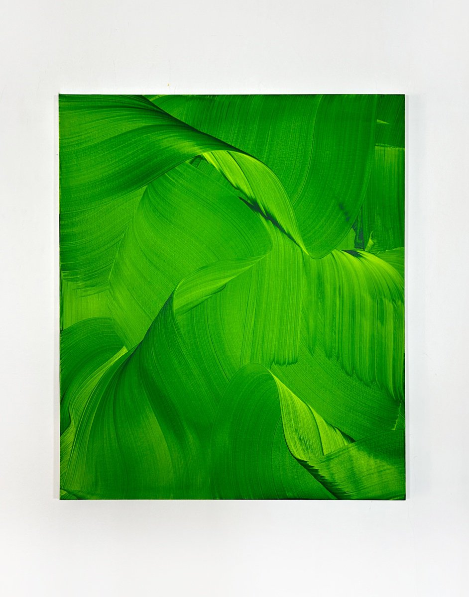 Organic Abstract Acrylic Painting By Nikolaos Schizas, 43 X 51", Renewal, Original Artwork