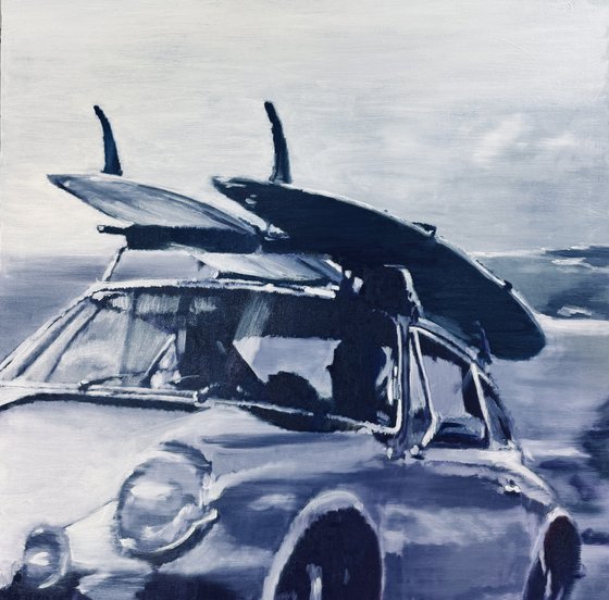 SOUL RIDE 911 OIL ON CANVAS 80x80cm