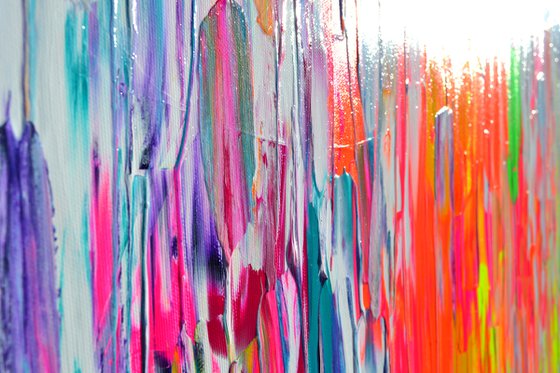 55x31.5'' Large Ready to Hang Abstract Painting - XXXL Huge Colourful Modern Abstract Big Painting, Large Colorful Painting - Ready to Hang, Hotel and Restaurant Wall Decoration, A Gypsy Dream