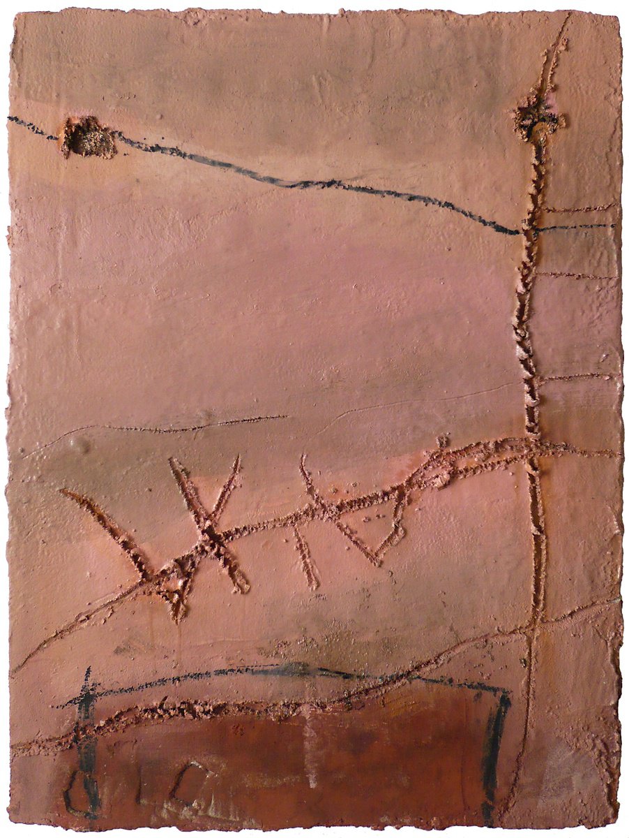 Expressive Abstract Painting By Jaroslaw Broitman, 24 X 31, Untitled 91. 2014, Original Artwork