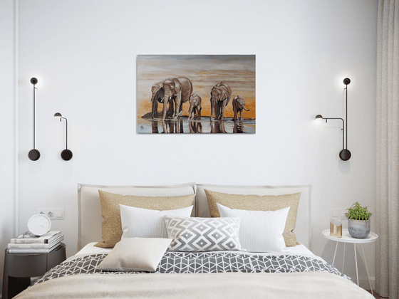 Elephants in the Desert