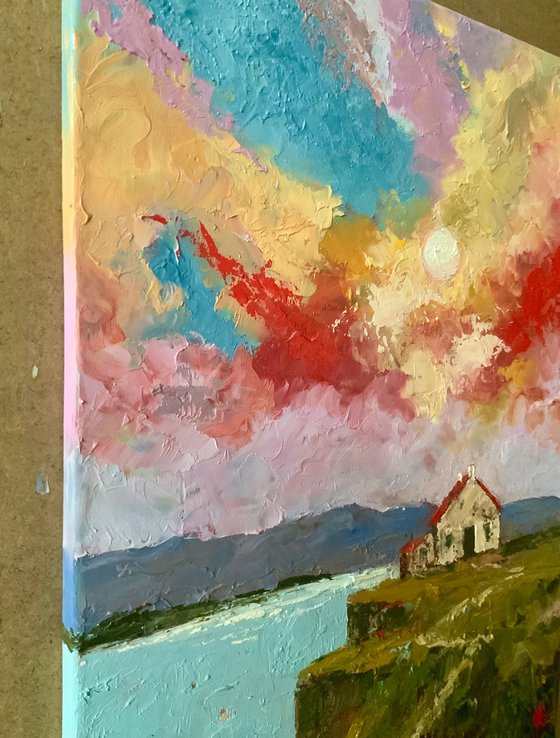 Sunset Over Skye Cliffs