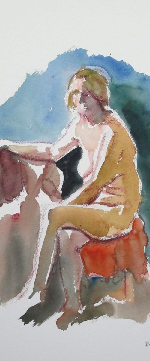 seated female nude by Rory O’Neill