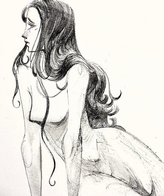 Female figure sketch #8