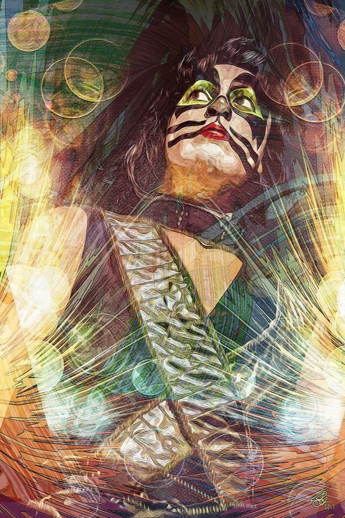 The Cat Man Peter Criss By Stephen Slack Artfinder